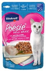 Vitakraft Poesie Deli Sauce katėms, su menke, 85 g kaina ir informacija | Konservai katėms | pigu.lt