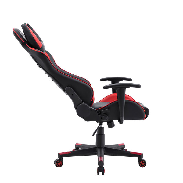 Žaidimų kėdė NORE Viking, juoda/raudona