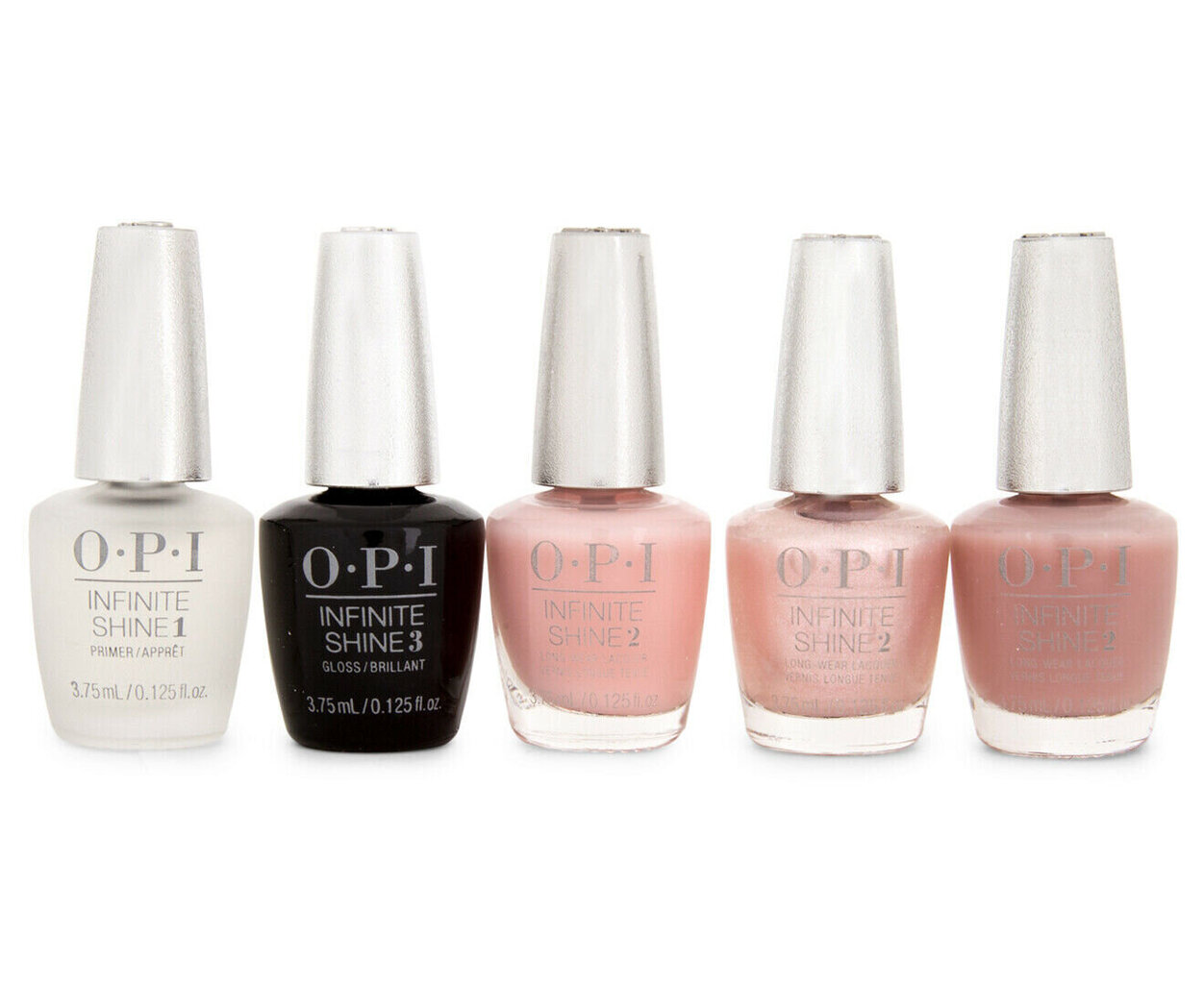 Mini nagų lakų rinkinys OPI Always Bare For You: nagų lako pagrindas 3,75 ml + nagų lakas 3 x 3,75 ml + nagų lako viršutinis sluoksnis 3,75 ml kaina ir informacija | Nagų lakai, stiprintojai | pigu.lt