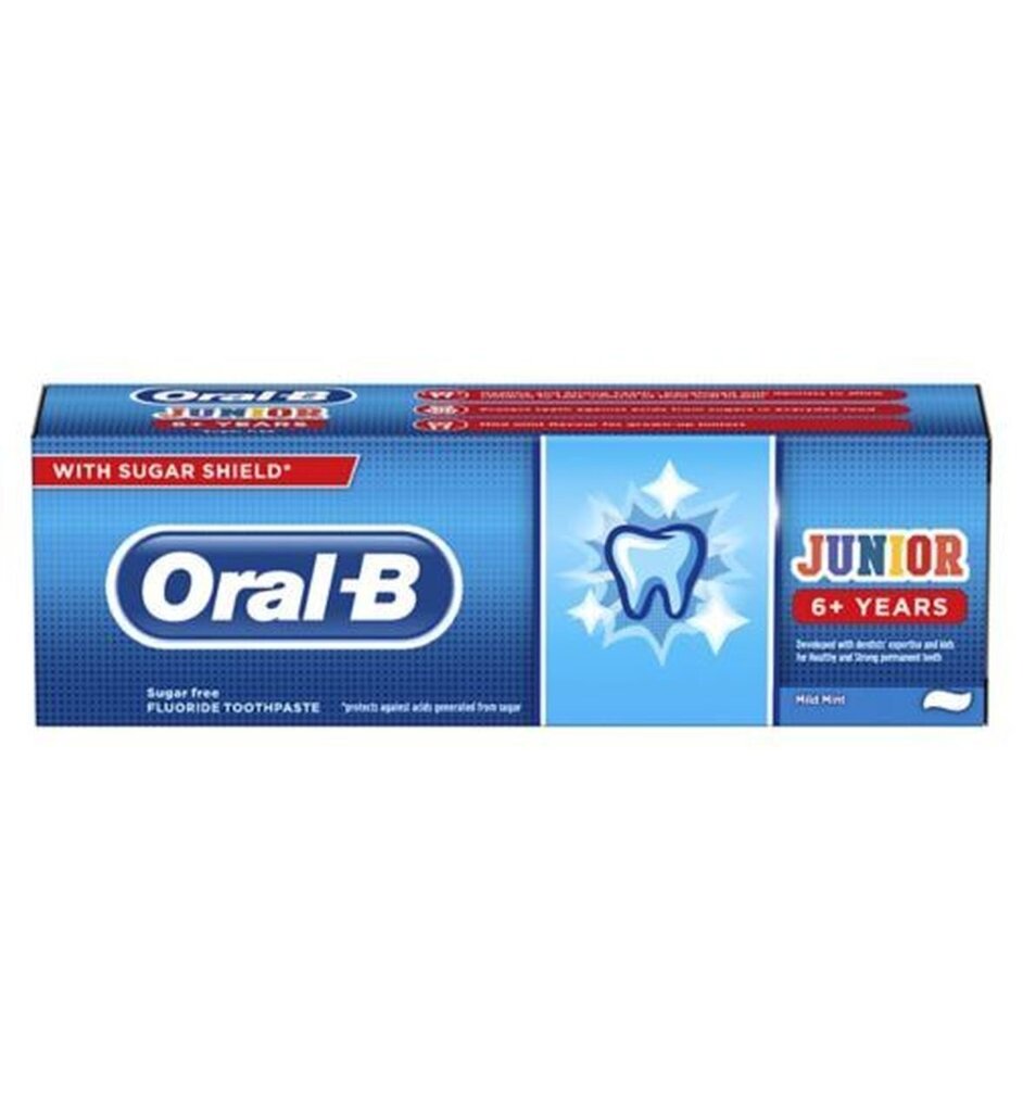 Dantų pasta vaikams ORAL B Junior 6+ 75 ml kaina ir informacija | Kosmetika vaikams ir mamoms | pigu.lt