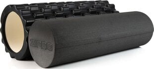 Treniruočių cilindras - masažinis volelis Zipro Roller, juodas kaina ir informacija | Masažo reikmenys | pigu.lt