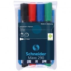 Маркеры для доски Schneider Maxx 290 1-3 мм, 4 шт. цена и информация | Письменные принадлежности | pigu.lt
