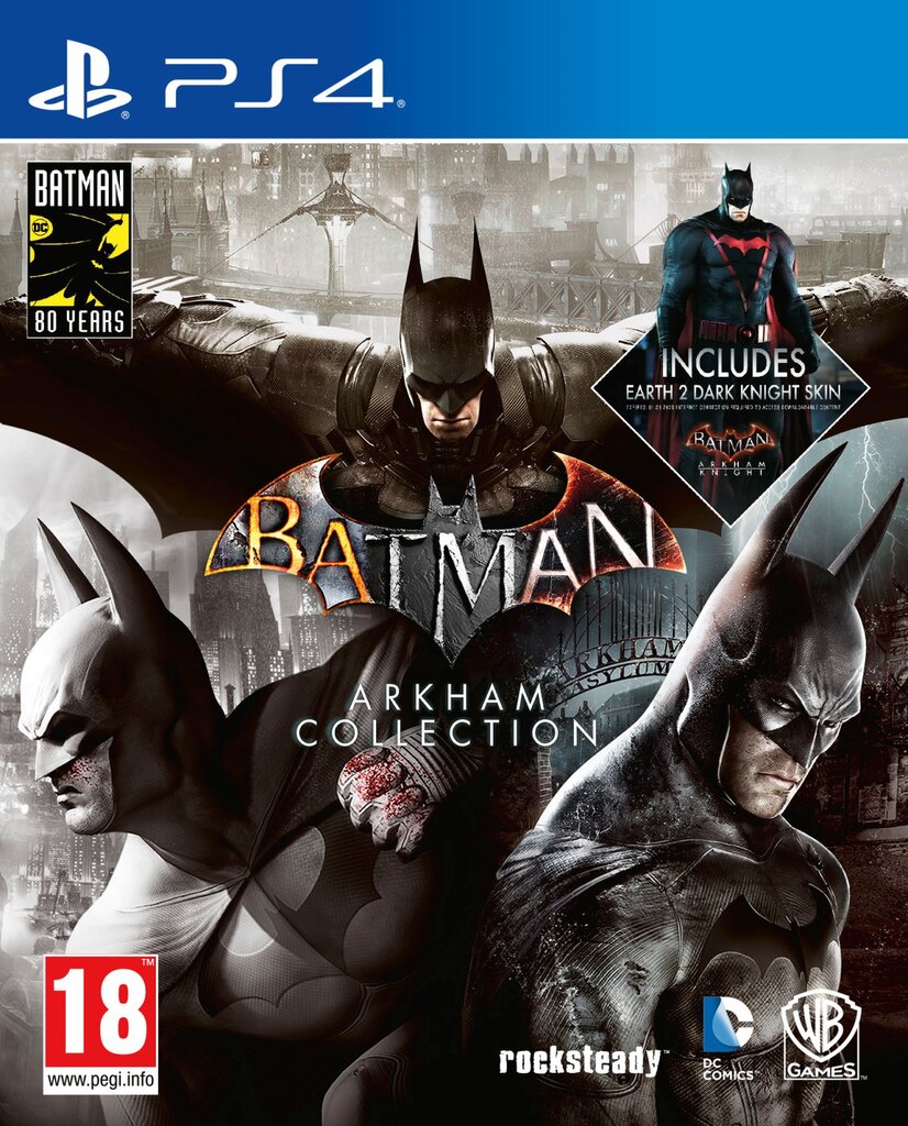 Batman Arkham Collection Triple Pack, Playstation 4 kaina ir informacija | Kompiuteriniai žaidimai | pigu.lt