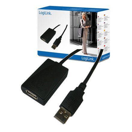 LogiLink UA0001A, USB-A, 5 m kaina ir informacija | Kabeliai ir laidai | pigu.lt