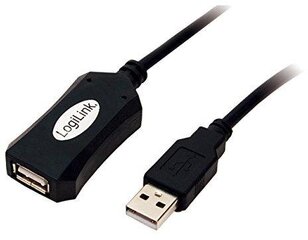 LogiLink UA0001A, USB-A, 5 м цена и информация | Кабели и провода | pigu.lt