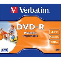 DVD Verbatim DVD-R 4.7GB 16X Azo kaina ir informacija | Vinilinės plokštelės, CD, DVD | pigu.lt