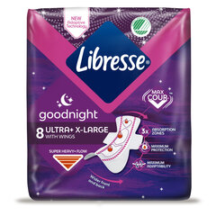 Paketai Libresse Extra Night 8 vnt. kaina ir informacija | Tamponai, higieniniai paketai, įklotai | pigu.lt