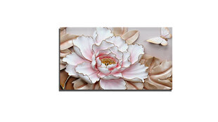 3D Reprodukcija Gėlė ir drugelis kaina ir informacija | Reprodukcijos, paveikslai | pigu.lt