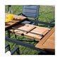 Išskleidžiamas lauko stalas Oris, rudas/pilkas kaina ir informacija | Lauko stalai, staliukai | pigu.lt