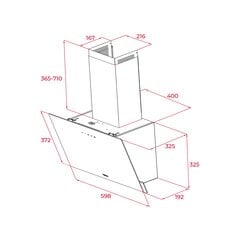 Teka DVN64030WH цена и информация | Вытяжки на кухню | pigu.lt