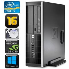 HP 8100 Elite SFF i5-750 16 ГБ 1 ТБ GT1030 2 ГБ DVD WIN10 цена и информация | Stacionarūs kompiuteriai | pigu.lt