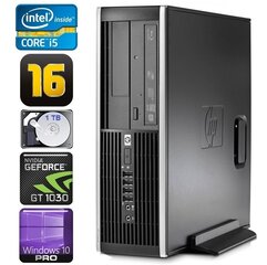 HP 8100 Elite SFF i5-750 16GB 1TB GT1030 2GB DVD WIN10Pro kaina ir informacija | Stacionarūs kompiuteriai | pigu.lt