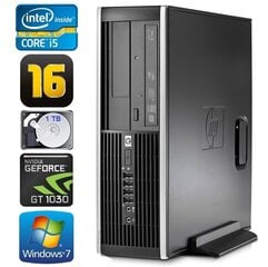 HP 8100 Elite SFF i5-750 16GB 1TB GT1030 2GB DVD WIN7Pro kaina ir informacija | Stacionarūs kompiuteriai | pigu.lt