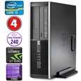 HP 8100 Elite SFF i5-750 4GB 240SSD GT1030 2GB DVD WIN10Pro