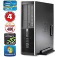 HP 8100 Elite SFF i5-750 4GB 480SSD GT1030 2GB DVD WIN7Pro [refurbished]