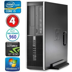 HP 8100 Elite SFF i5-750 4GB 960SSD GT1030 2GB DVD WIN7Pro [refurbished] цена и информация | Стационарные компьютеры | pigu.lt