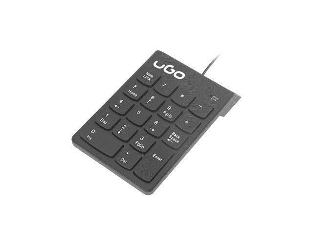 UGO NUMERIC KEYBOARD ASKJA K140 (USB) BLACK kaina ir informacija | Klaviatūros | pigu.lt