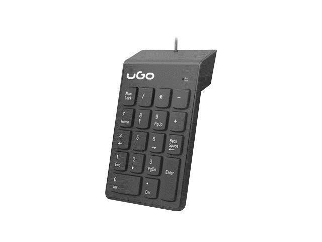 UGO NUMERIC KEYBOARD ASKJA K140 (USB) BLACK kaina ir informacija | Klaviatūros | pigu.lt