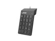 UGO NUMERIC KEYBOARD ASKJA K140 (USB) BLACK kaina ir informacija | Klaviatūros | pigu.lt