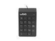 UGO NUMERIC KEYBOARD ASKJA K140 (USB) BLACK kaina ir informacija | Klaviatūros | pigu.lt