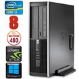 HP 8100 Elite SFF i5-750 8GB 480SSD GT1030 2GB DVD WIN10 [refurbished]