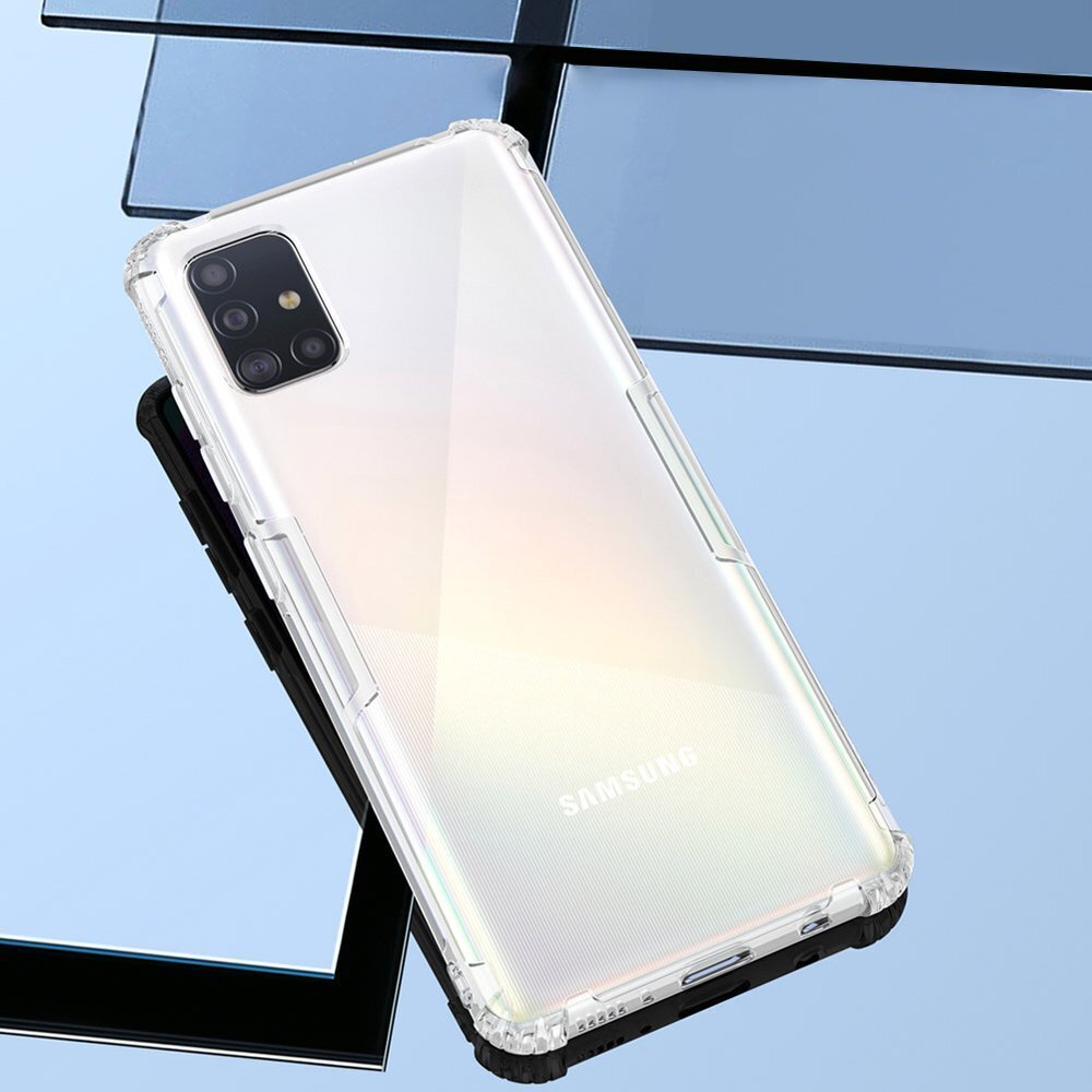 Nillkin Nature TPU Case Gel Ultra Slim Cover for Samsung Galaxy A51 transparent цена и информация | Telefono dėklai | pigu.lt