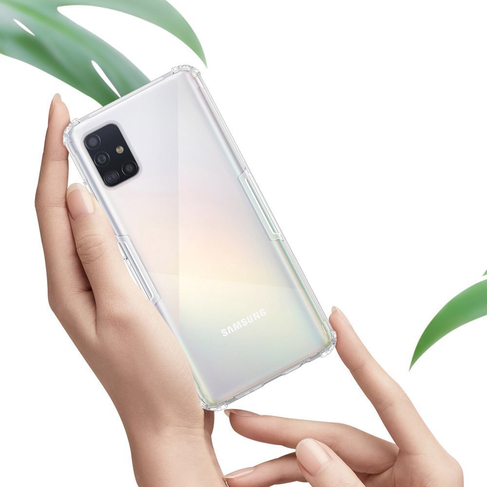 Nillkin Nature TPU Case Gel Ultra Slim Cover for Samsung Galaxy A51 transparent цена и информация | Telefono dėklai | pigu.lt
