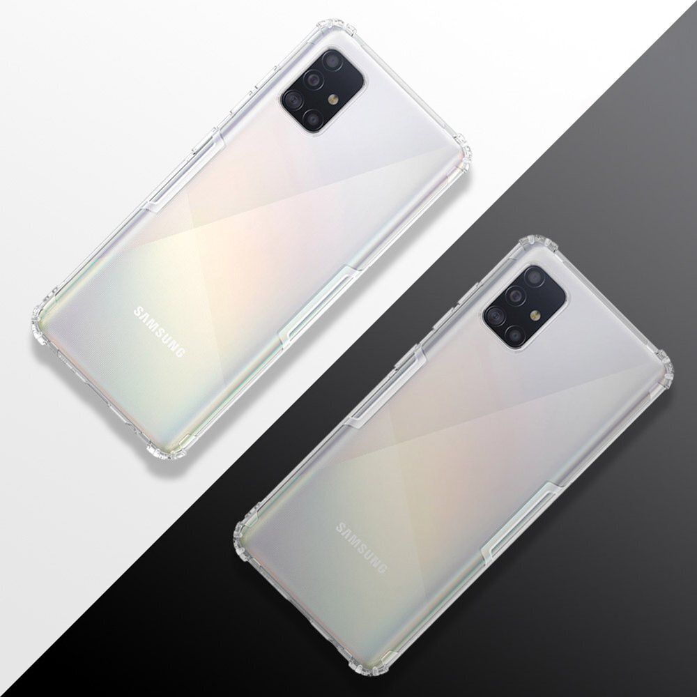 Nillkin Nature TPU Case Gel Ultra Slim Cover for Samsung Galaxy A51 transparent цена и информация | Telefono dėklai | pigu.lt