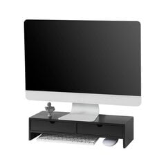 Подставка под монитор SoBuy BBF02-SCH, черная цена и информация | Тумбы под телевизор | pigu.lt