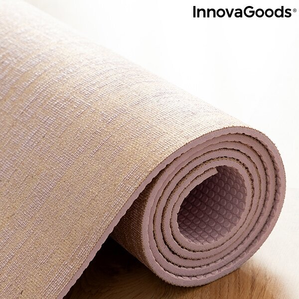 InnovaGoods Jumat Jute Yoga Mat kaina ir informacija | Kilimėliai sportui | pigu.lt