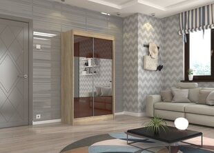 Шкаф Adrk Furniture Tamos 120 см, коричневый/цвета дуба цена и информация | Шкафы | pigu.lt