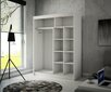 Spinta Adrk Furniture Tamos 150 cm, juoda/balta цена и информация | Spintos | pigu.lt