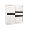 Шкаф Adrk Furniture Batia 200 см, белый/черный