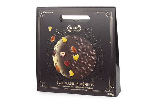 Šokoladas su riešutais ir vaisiais Šokoladinis Mėnulis, 300 g kaina ir informacija | Saldumynai | pigu.lt