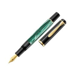 Перьевая ручка Pelikan M200 F, зеленый мрамор цена и информация | Письменные принадлежности | pigu.lt