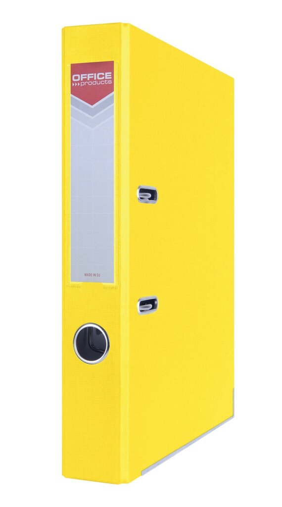 Segtuvas su metaliniu apvadu A4 50mm, geltonas kaina ir informacija | Kanceliarinės prekės | pigu.lt