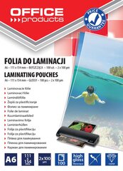 Laminavimo folija A6, 2x100mic, 100 lapų kaina ir informacija | Kanceliarinės prekės | pigu.lt