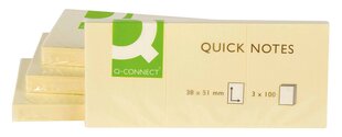 Lipnūs lapeliai Q-Connect, 300 vnt kaina ir informacija | Sąsiuviniai ir popieriaus prekės | pigu.lt