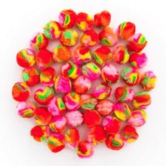 Пузырьки из полиэстера, Радуга, 2,5 см, 50 шт. цена и информация | Аппликации, декорации, наклейки | pigu.lt