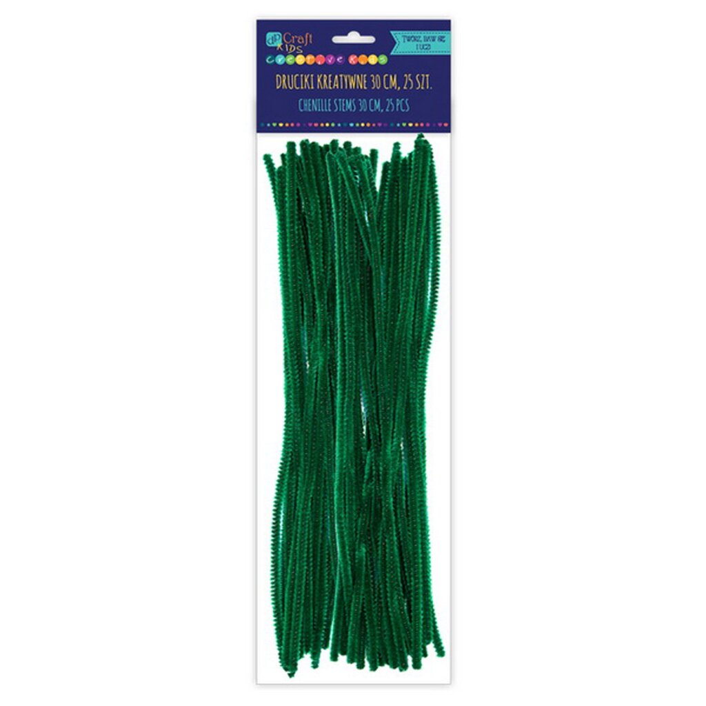 Dekoratyvinės vielutės, Žalios, 30 cm, 25 vnt. цена и информация | Papuošalų gamybai, vėrimui | pigu.lt
