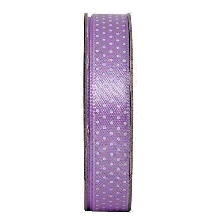 Šviesiai violetinės spalvos juostelė su taškeliais, 3 m цена и информация | Papuošalų gamybai, vėrimui | pigu.lt