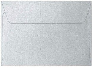 Конверты Pearl C6, серебристые, 10 шт. цена и информация | Конверты, открытки | pigu.lt