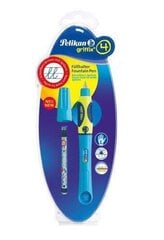Ручка Pelikan Griffix -4 для левшей, синяя цена и информация | Письменные принадлежности | pigu.lt