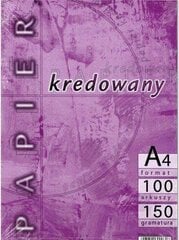 Меловая бумага, белая, А4, 100 листов цена и информация | Тетради и бумажные товары | pigu.lt