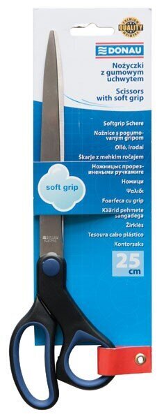 Žirklės Soft grip, 25 cm цена и информация | Kanceliarinės prekės | pigu.lt