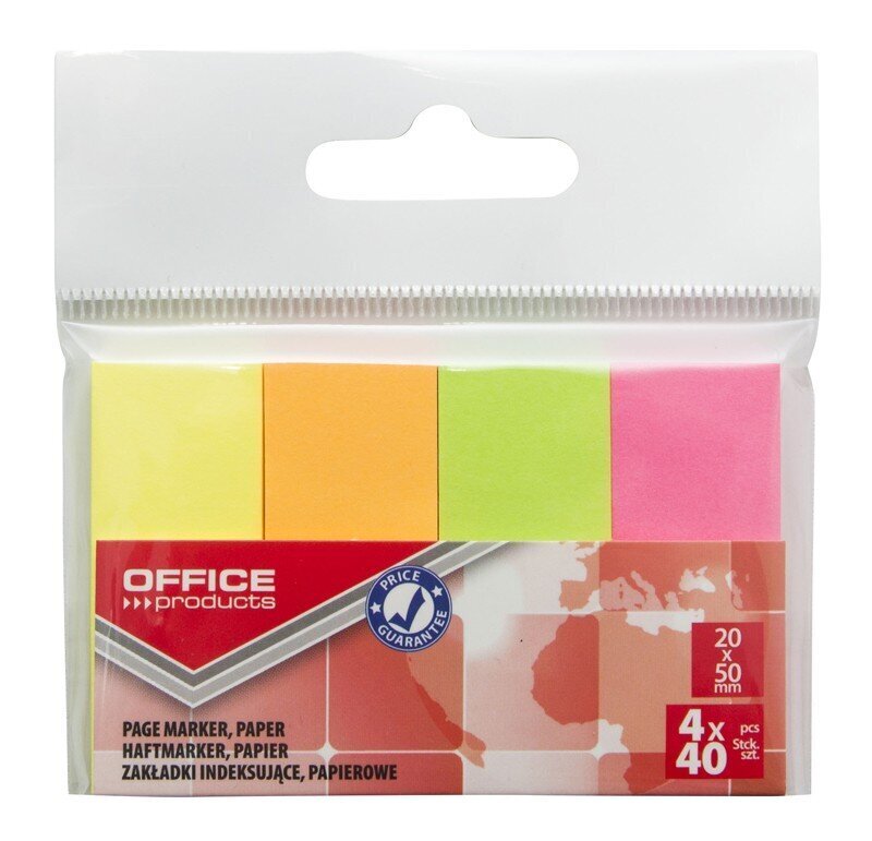 Lipnūs lapeliai Office Products, 40 vnt kaina ir informacija | Sąsiuviniai ir popieriaus prekės | pigu.lt
