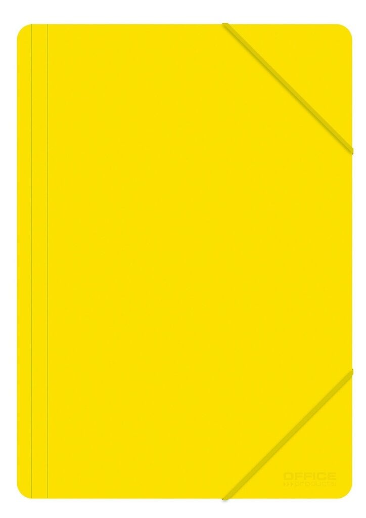 Aplankas su guma PP, A4, 500mic, geltonas kaina ir informacija | Kanceliarinės prekės | pigu.lt