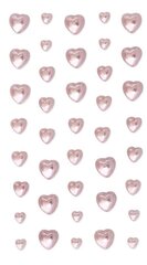 Клейкие жемчужины Сердечки, розовые, 40 шт. цена и информация | Принадлежности для изготовления украшений, бисероплетения | pigu.lt