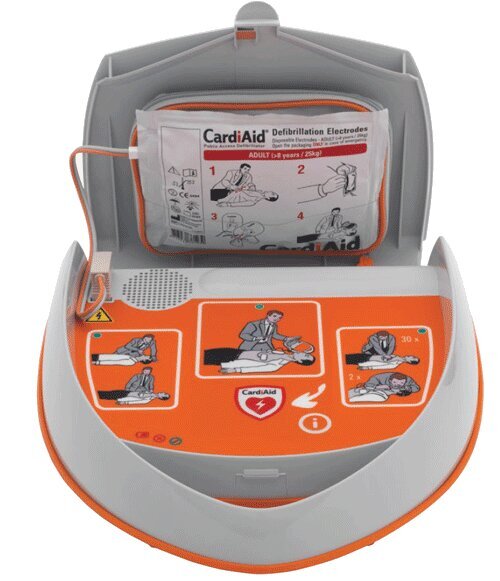 Defibriliatorius CardiAid CT0207RS, pusiau automatinis kaina ir informacija | Pirmoji pagalba | pigu.lt