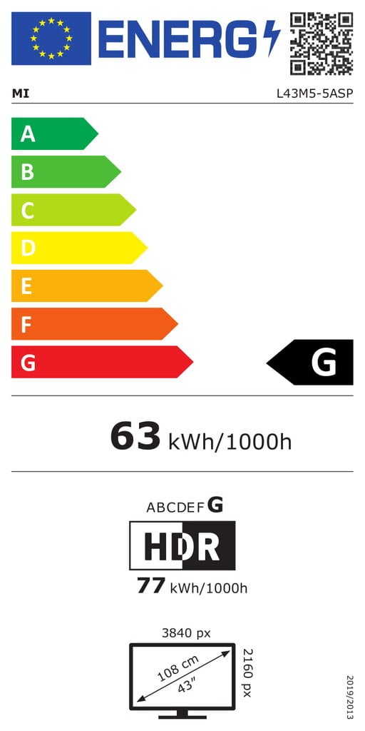 Xiaomi Mi LED 4S 43 цена и информация | Televizoriai | pigu.lt